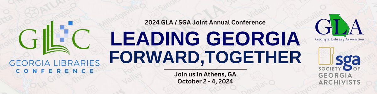Georgia libraries, we're headed to you! Looking forward to seeing everyone next week at the Georgia Libraries Conference.