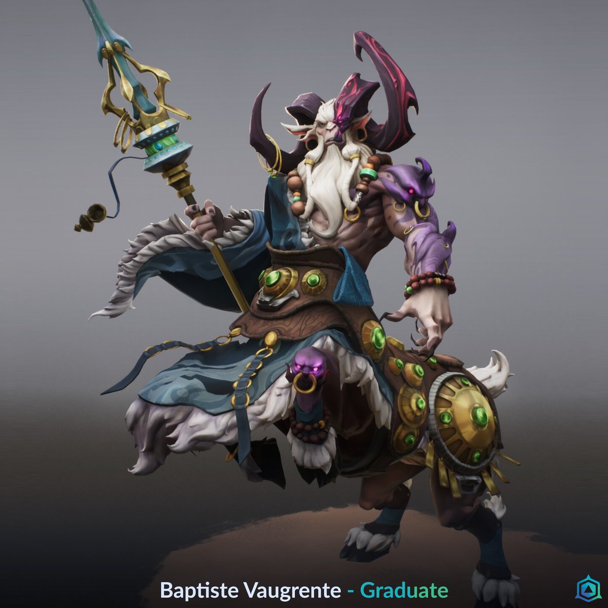 Artside_School's tweet photo. Congratulations to our graduate, @bap_vgrt , 3D Character student for all his hard work during his final year.
#artsidegameartschool #3D #characterart #chara3D #gameart #studentwork #artside https://t.co/Q4AZfZScav