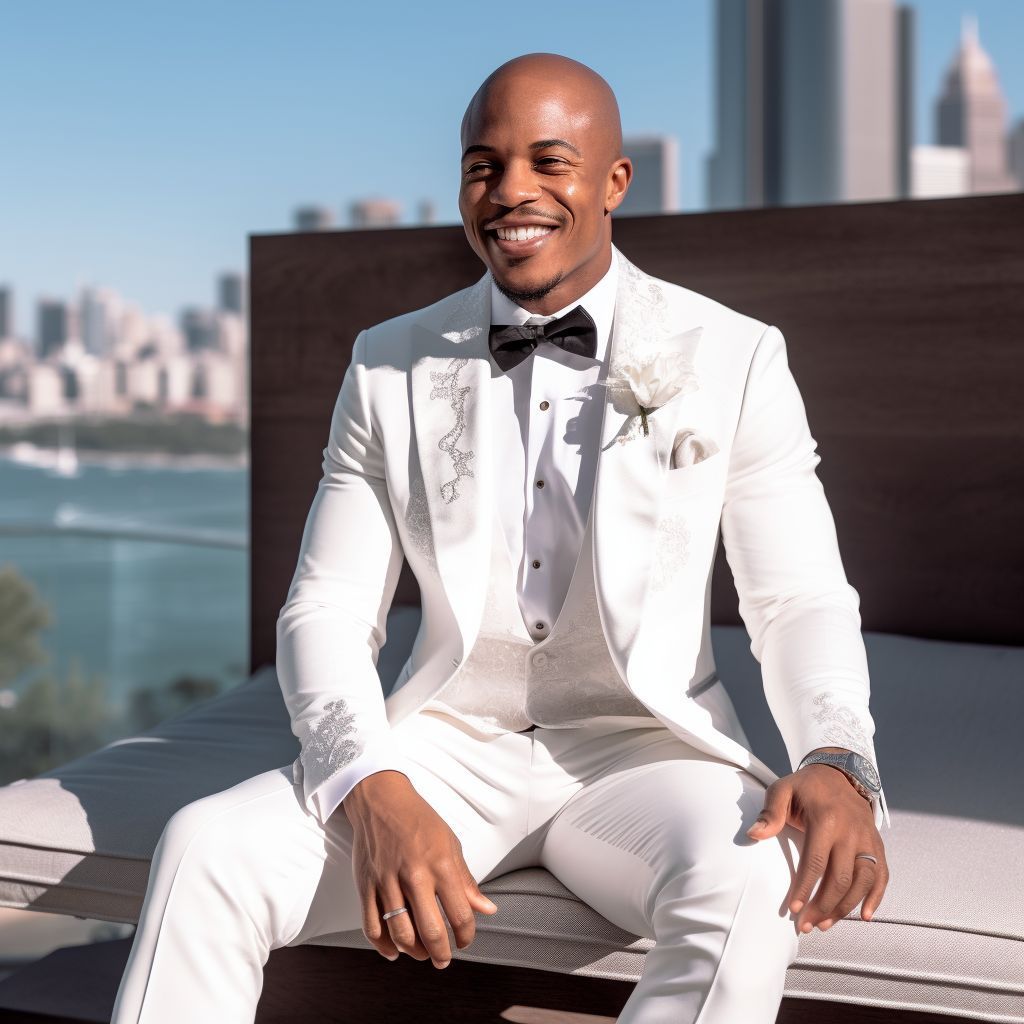 SMH_ATELIER's tweet image. "Custom white embroidered tuxedo: Perfect for those who want their suit to say ‘I’m classy, but I also have a flair for the dramatic!’ 🌟🤵 #EmbroideredElegance #WhiteTuxedo #SeanMHortonAtelier"