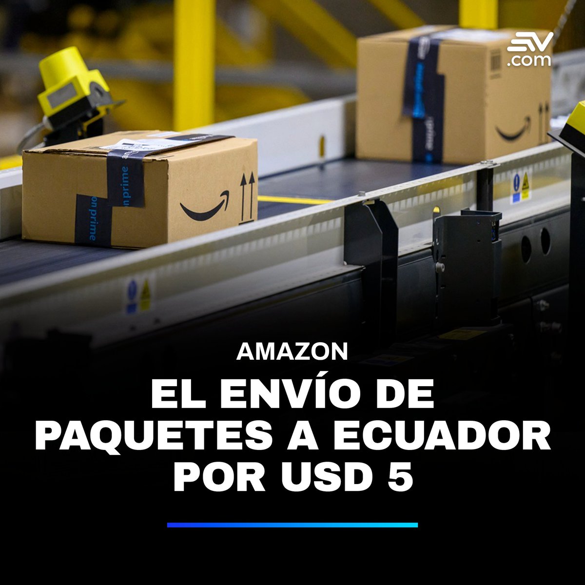 💰 Amazon incluyó a #Ecuador en la Tarifa Plana de USD 5. Los usuarios podrán comprar en la plataforma digital y enviar los paquetes al país por ese precio. 📲 bit.ly/3XYYOBd
