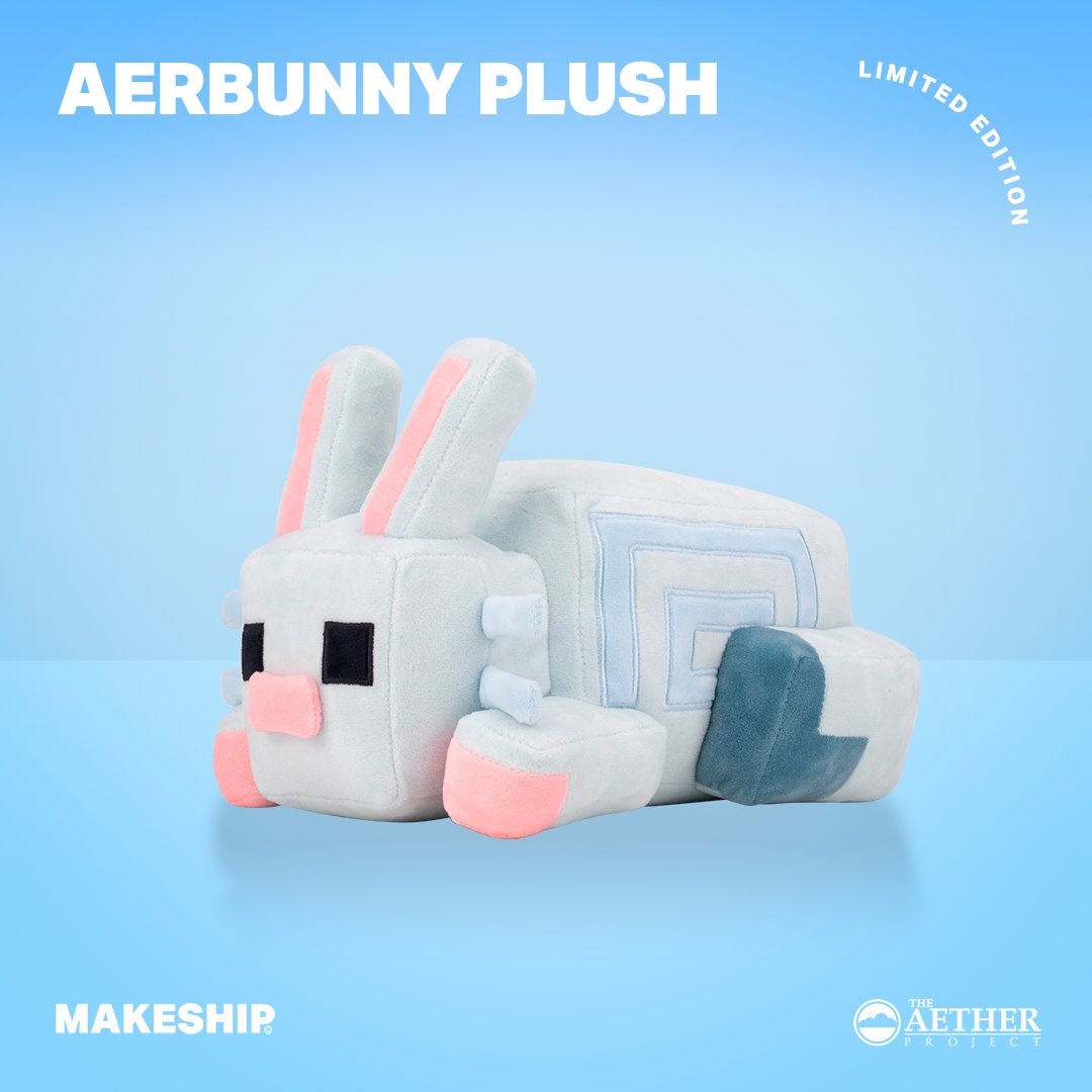 DevAether's tweet photo. Today is the day! For the next 22 days you'll be able to order the Aerbunny plush from our friends over at @Makeship 

If the campaign succeeds and we get more than 200 orders the plush will go into production!

Please consider checking out the campaign 😄 https://t.co/Mxu6mbLcef