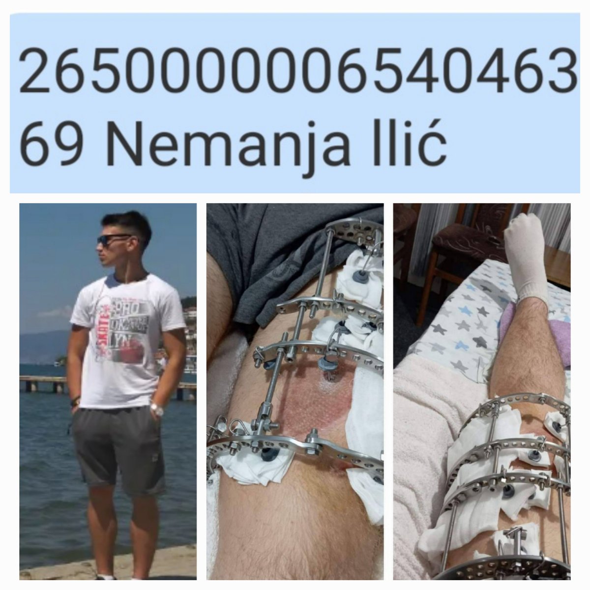 Račun za pomoć Nemanji Iliću iz Malog Orašja
Hvala svim dobrim ljudima