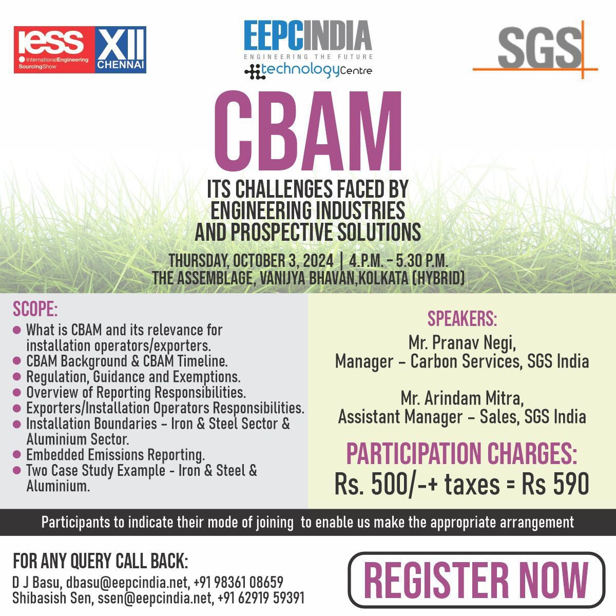 Click app.eepcindia.com/ems/seminar_ma…

to join the <a href="/eepcindia/">EEPC India</a> Tech Centre    session on CBAM with @SGS group