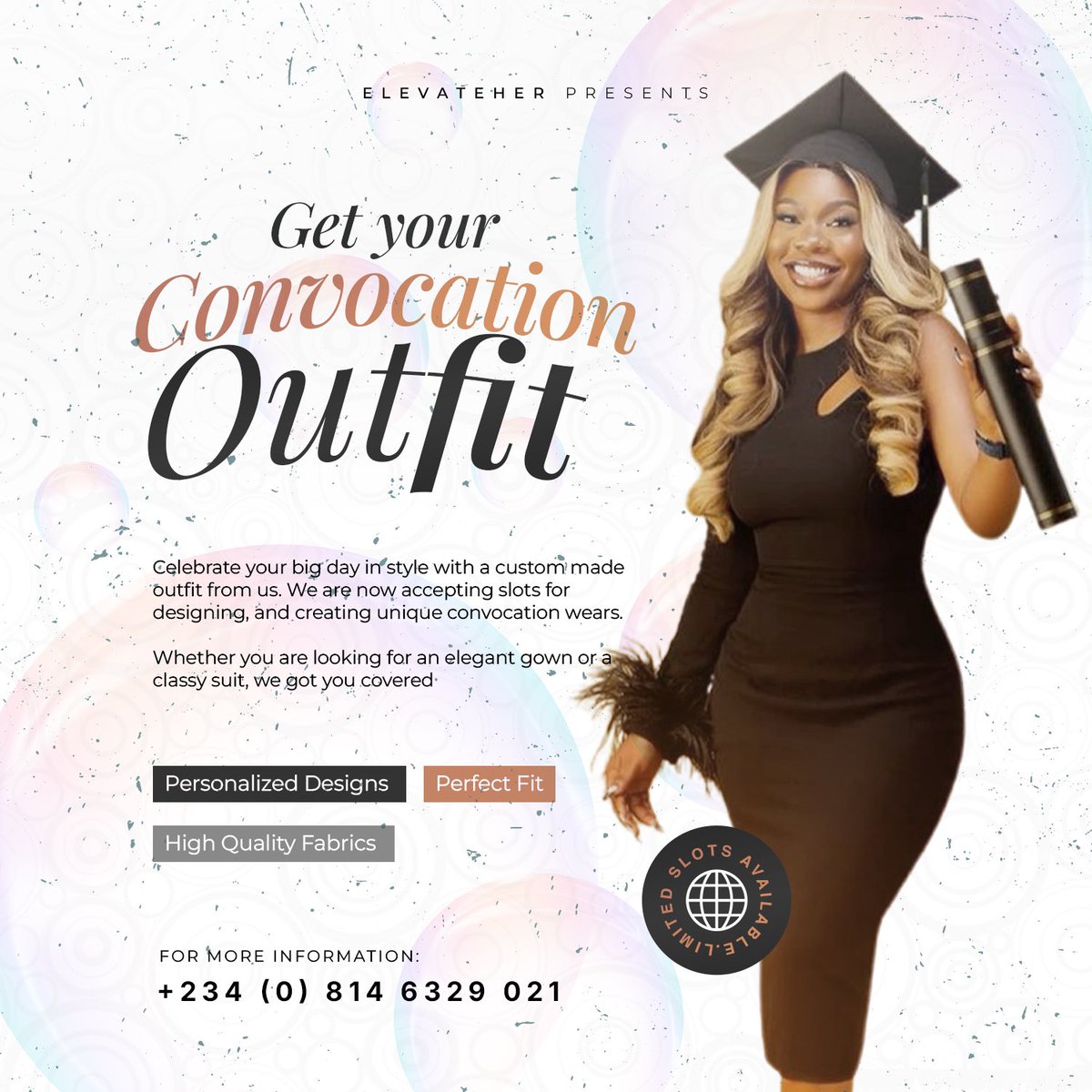 Bhukolarh's tweet photo. Hello unilorin graduating students!🎓
I am currently accepting slots for custom made convocation outfits.😌
You can message me here or send a message on WhatsApp to the number displayed below if you’re interested 🤗 https://t.co/qZ2ESsbBWl