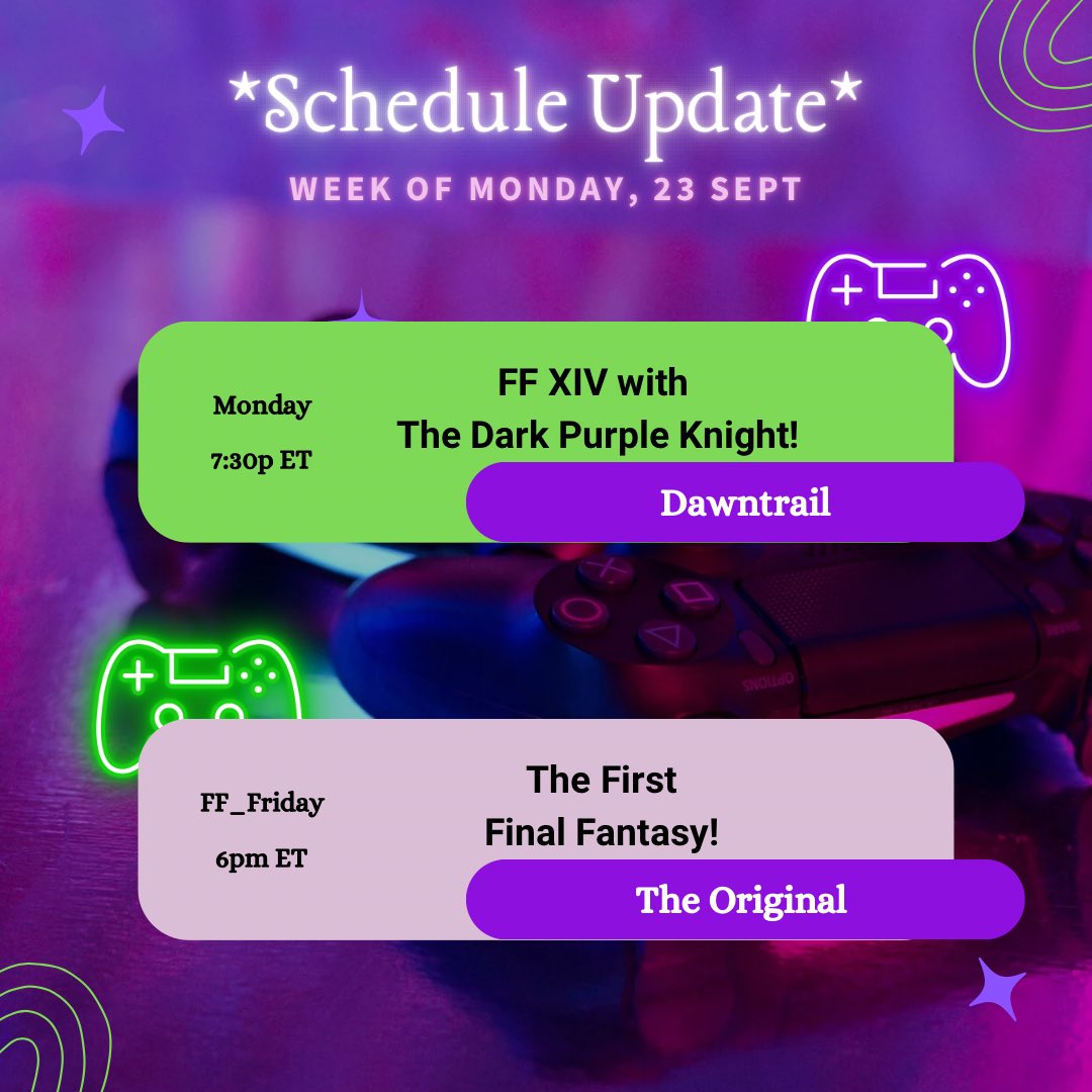 LadyKrystalline's tweet photo. 🌞 Happy #FF_Friday! Today’s the day! 🎮 I’m diving into the original #FinalFantasy for the very first time!
💜 Wanna experience where it all began with me? Let’s explore the classic together at 6p ET!
🪄 https://t.co/FBzGVWpJSl 💫 #SupportSmallStreamers #SupportSmallStreams https://t.co/nCcIvuwBme