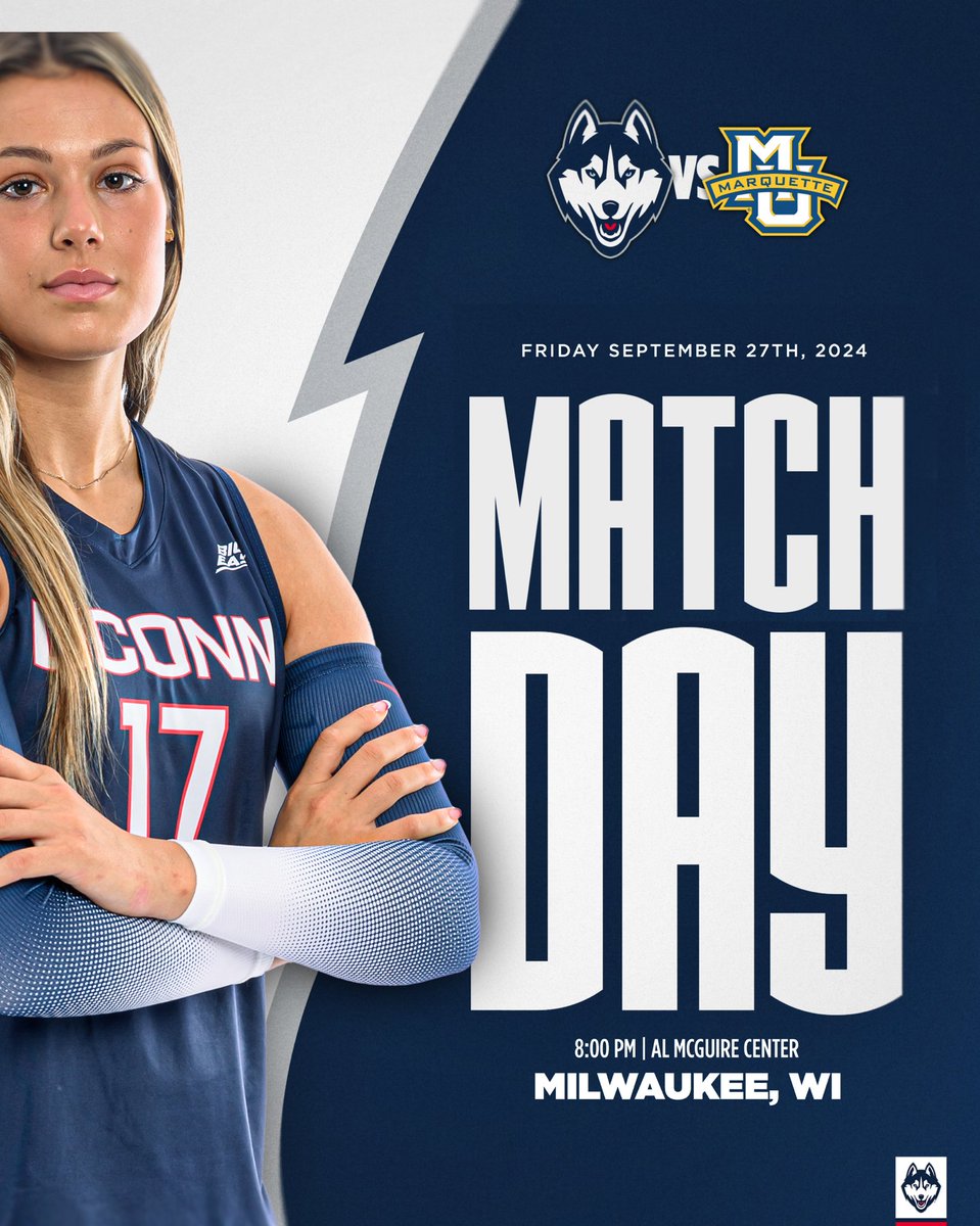 It’s BIG EAST Match Day‼️‼️

Catch NCAA ace leader Emma Werkmeister and the 12-0 Huskies in the conference opener against Marquette on <a href="/flosports/">FloSports</a> at 8pm tonight 🔥