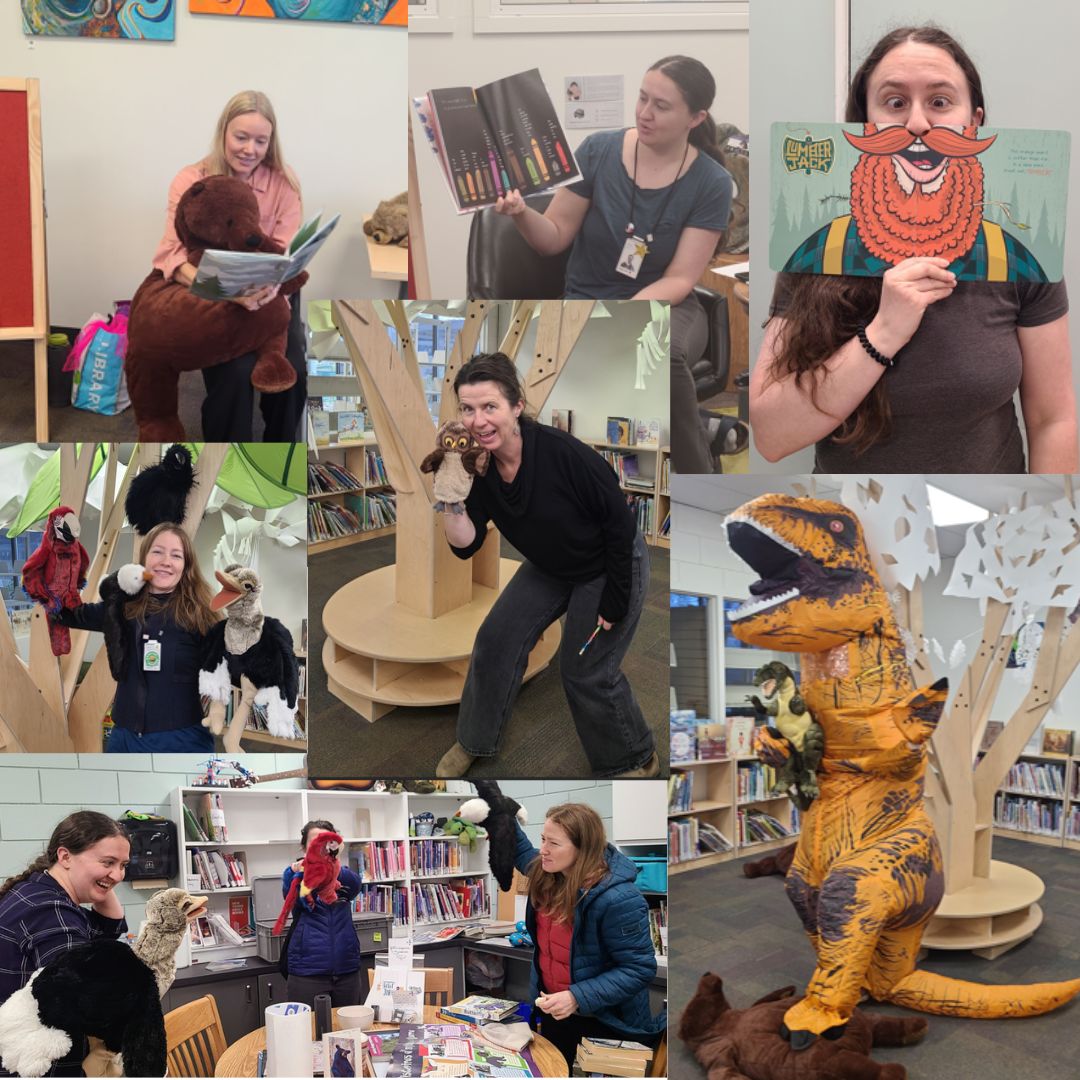 RevelstokeB's tweet photo. Story time today!

Every Friday at 10:15.

Sasha will be reading indigenous stories today.

We also have the story walk "When we were alone." in front of the library. https://t.co/Z44aFUnvMv