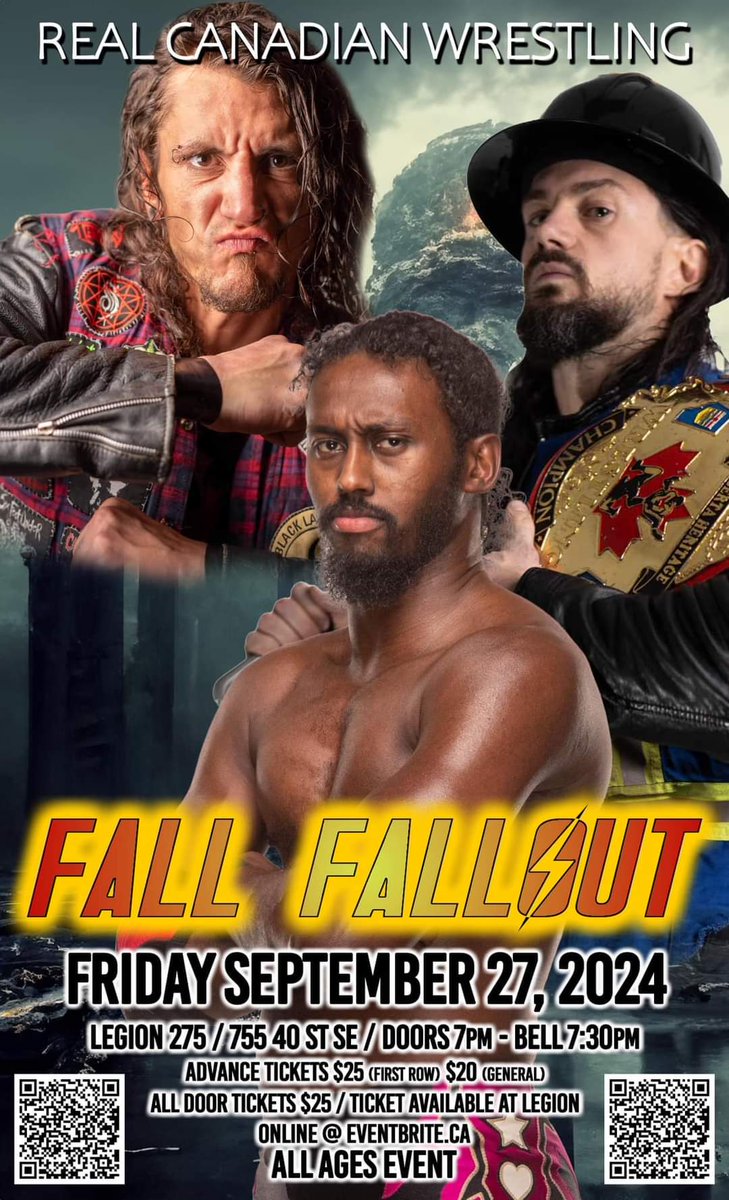 Today's events in Western/Central Canada (Fri, Sept 27). Please follow individual groups for more info.

BRITISH COLUMBIA 
<a href="/VIPW_Pro/">VancouverIslandPro</a>, Victoria 

ALBERTA 
<a href="/LoveWrestlingCA/">Love Wrestling || Love Pro Wrestling</a>, Edmonton

<a href="/rcw_wrestle/">Real Canadian Wrestling</a>, Calgary

<a href="/CanamWrestling/">CanAm Wrestling</a>, Okotoks

SK/MB - No events