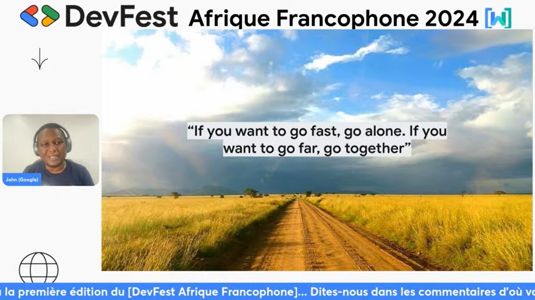 🥳 #DevfestAfriqueFrancophone 
🎉 Nous avons lancé avec la Keynote exceptionnelle de <a href="/_jkimani/">John Kimani</a> 🎉
Merci de nous rejoindre pour la suite ⬇️
youtube.com/live/xzPwdn2kv…

#Devfest #gdg #gdgc 
<a href="/GDGAfriqueFranc/">GDGs Afrique Francophone</a>

🚀