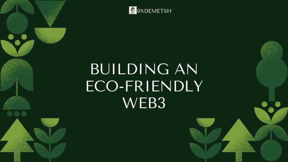Today I am moved to talk about environmental Impact &amp; Green Crypto: Why It Matters...

Because I've been made to understand that, as crypto adoption grows, so does concern over its environmental footprint.

Coins like Algorand ($ALGO) are leading the charge with carbon-negative