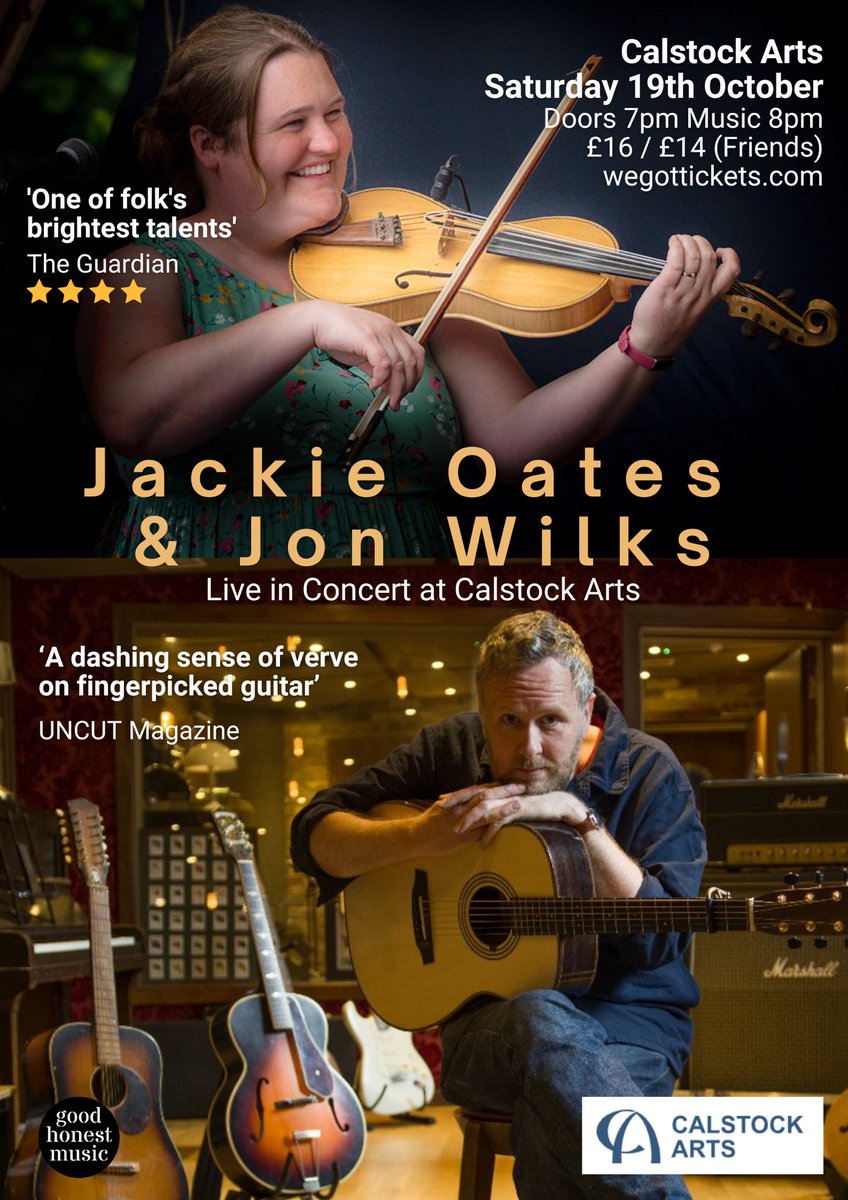 Happy Friday!
I have the final 3 autumn gigs coming up in October, with the wonderful Jon Wilks. These are: Whitchurch - Friday 18th October, Calstock Arts, Cornwall - Saturday 19th October, Exeter Phoenix - Sunday 20th October