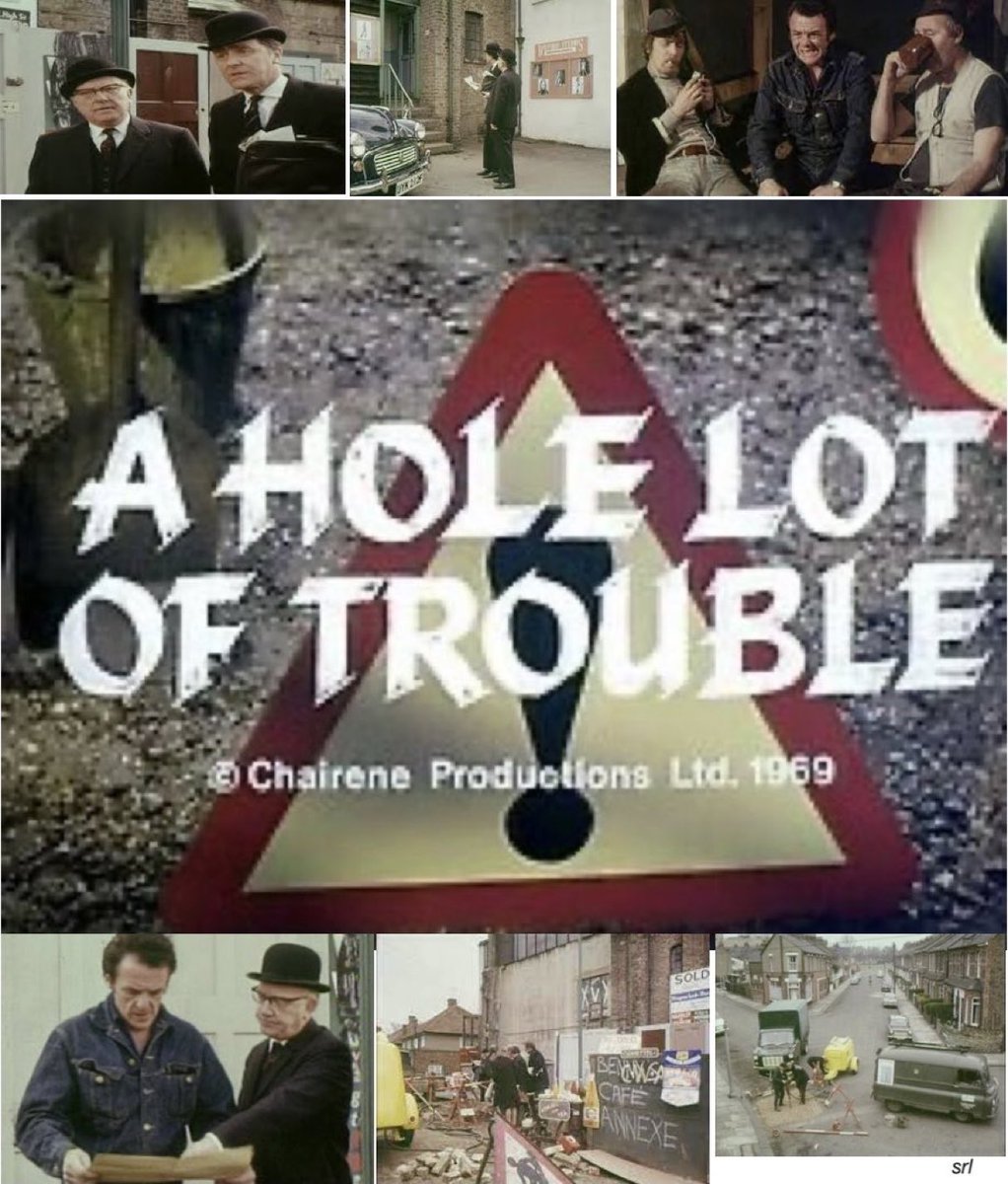 SaveRedlandLibr's tweet photo. 6:25pm TODAY on @TalkingPicsTV

The 1969 short #Comedy film🎥 “A Hole Lot of Trouble” directed by #FrancisSearle &amp; written by #IanFlintoff from a story by Francis Searle

🌟#ArthurLowe #TimBarrett #VictorMaddern #BillMaynard #KenParry #LeslieDwyer https://t.co/UYiFiBHtPM