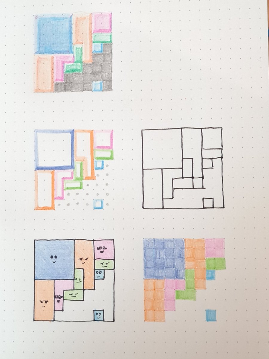 PixelProphecy's tweet photo. Anton Klinger (of RotoForce fame) is just about releasing his latest game Blockfusion™ any minute now! I was lucky to have been asked to consult on colors! 😊 Be sure to check it out, it's dangerously engrossing!
Here are some of my visual explorations for #Blockfusion: https://t.co/M1mrwajCAr