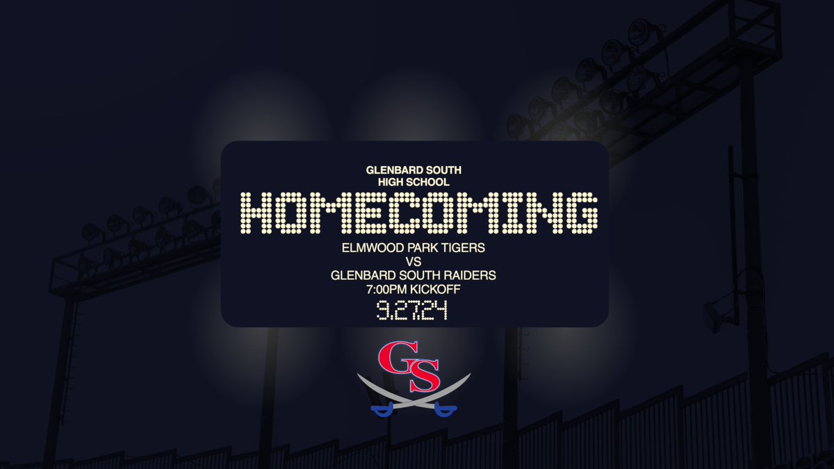 Come cheer on the Raiders at tonight's Homecoming Football game.  7:00PM kickoff vs. Elmwood Park #weareraiders