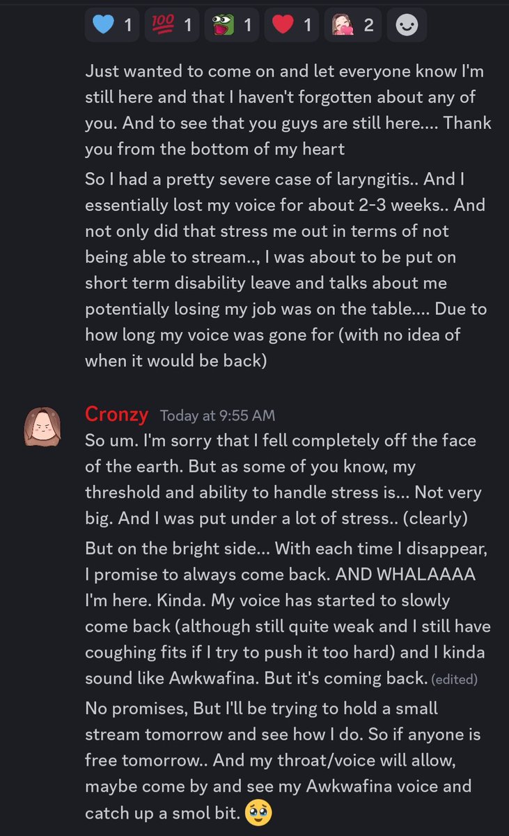 Just a smol update 🥺❤️
Sorry I fell off the face of the earth.