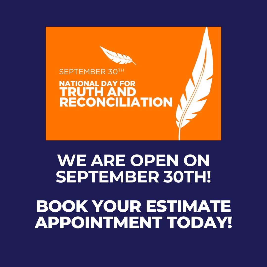 fixautosherwood's tweet image. We will be open on Monday, September 30th! 

Call 780-464-3664 to book your estimate today 📞

#estimate #collissionrepair #fixautosherwoodpark