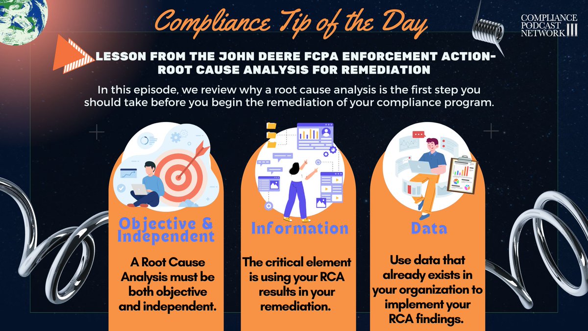 tfoxlaw's tweet image. A thorough root cause analysis identifies the gaps in your compliance program, ensuring effective, long-term remediation. Don't skip this critical first step! bit.ly/3XArIpK #ComplianceTips #RootCauseAnalysis #RiskManagement