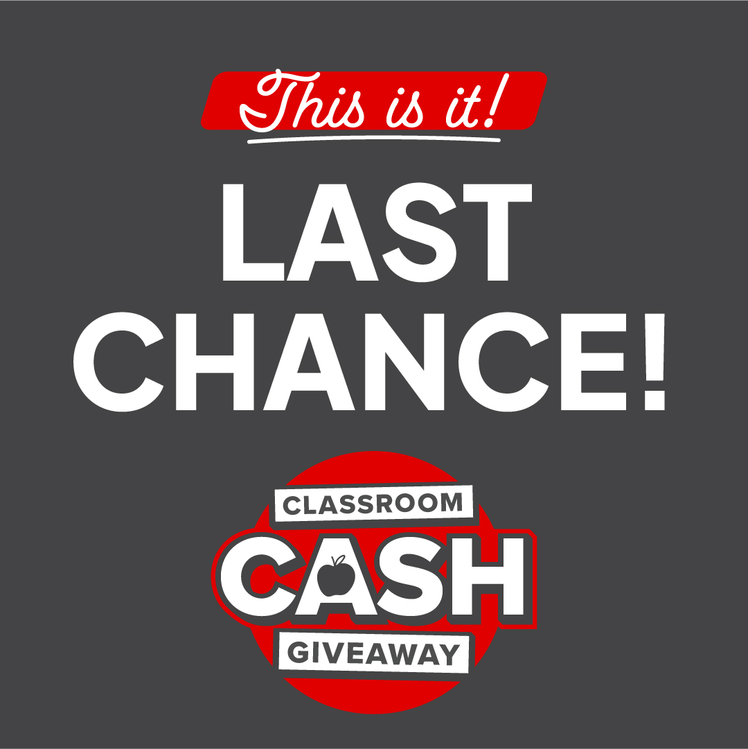 TexasTechCU's tweet image. LAST CALL 📣

Texas Tech Credit Union is excited to give back to those who do so much for the students in our community! Nominate your favorite teacher at texastechfcu.org/classroomcash for their chance to win $2,500!