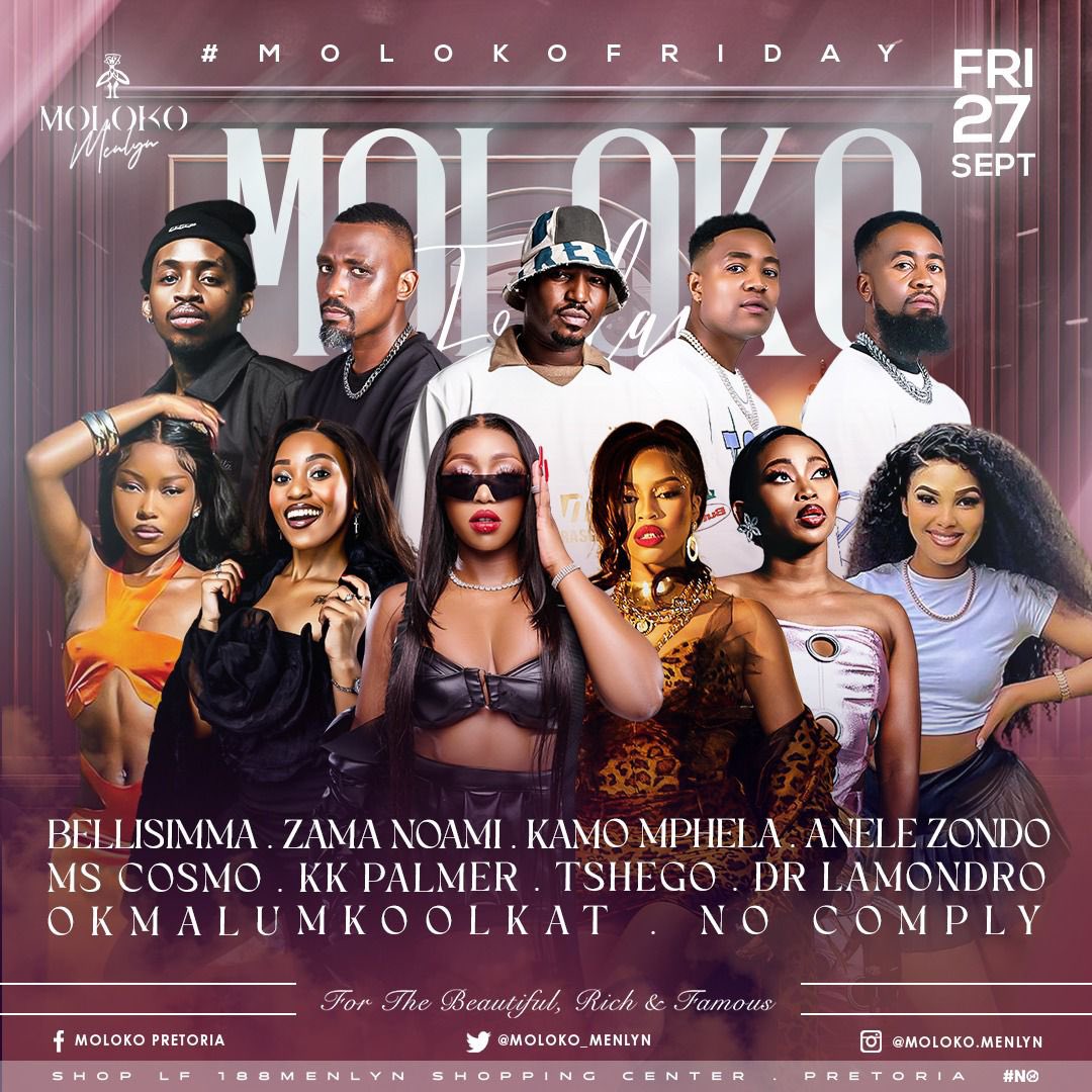 Tall_Shaun's tweet photo. @Moloko_Menlyn hosts another #MolokoFridays Special with #APartyBeforeTheParty | #APBTP
Book your tables
Doors opens at 22:00 https://t.co/EVjmrkB6UE