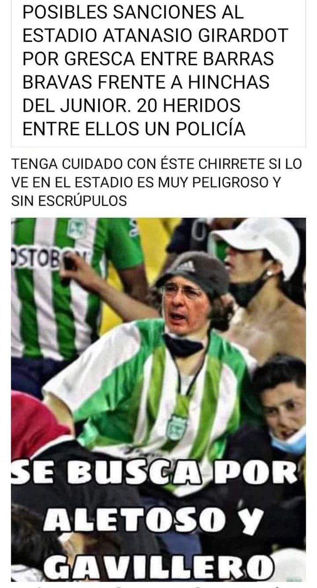 El Chirrete identificado #AtanasioGirardot