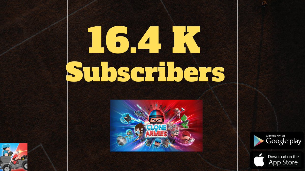 CloneArmies's tweet photo. 🎉 16.4K subscribers! A huge thanks to our amazing Clone Armies community! 🚀 
Download the game from Google Play and the App Store now!

Android Link = https://t.co/4OuOil48u5

IOS Link = https://t.co/kgCIZTdqhJ
#CloneArmies #16KSubscribers #GamingCommunity https://t.co/qAwiEiLMUj