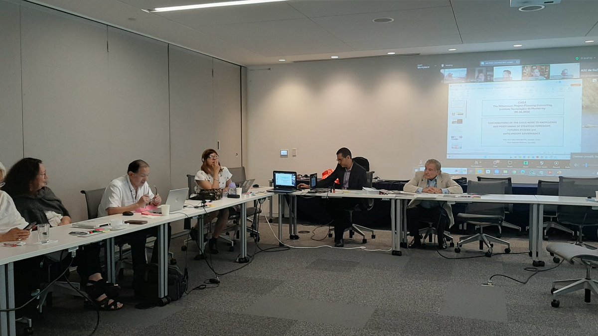 MillenniumProj's tweet photo. Héctor Casanueva brings us to #Chile, where the Node proposed to create a commission for the future to the Senate, and also leads foresight courses and other dissemination and cooperation activities.
#themp @TecdeMonterrey https://t.co/M9NQshexAV