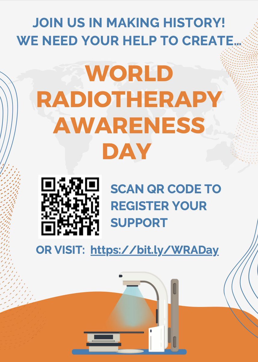 Sign up using the QR code or link to get on the list for updates!
We need all #radonc fans &amp; friends