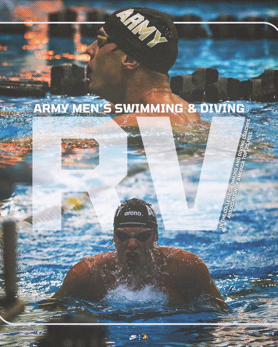 Guess who's receiving votes in the College Swimming and Diving Coaches Association of America Top-25 poll 👀

Check it out 🔗 cscaa.org/top25

#GoArmy
