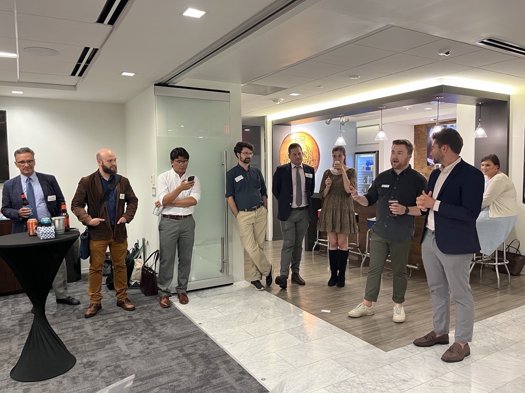 So great to host <a href="/SPSA_DC/">SPSA</a> and our friends in the media to celebrate the start of #Oktoberfest! We couldn't have picked a better night for ice-cold draft beer and hot pretzels. #Prost 🍻🥨