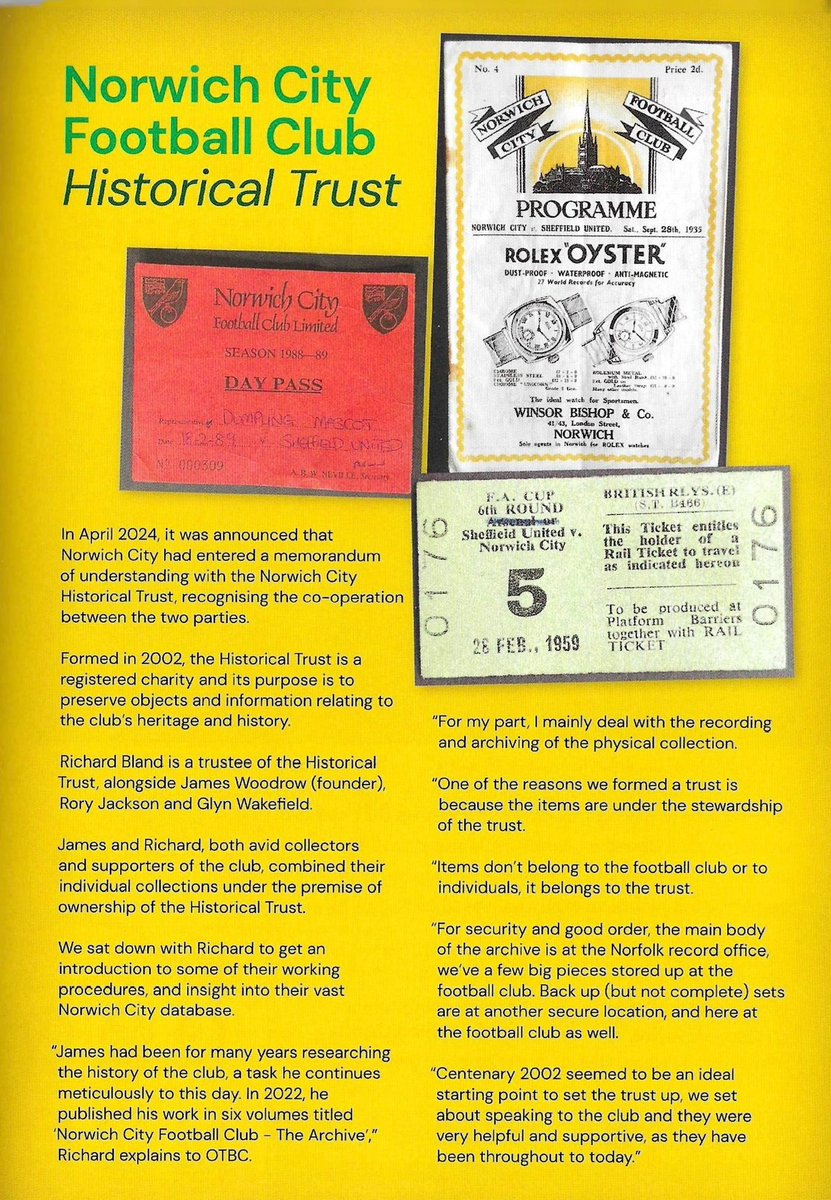 The Norwich City Football Club Historical Trust tweet media