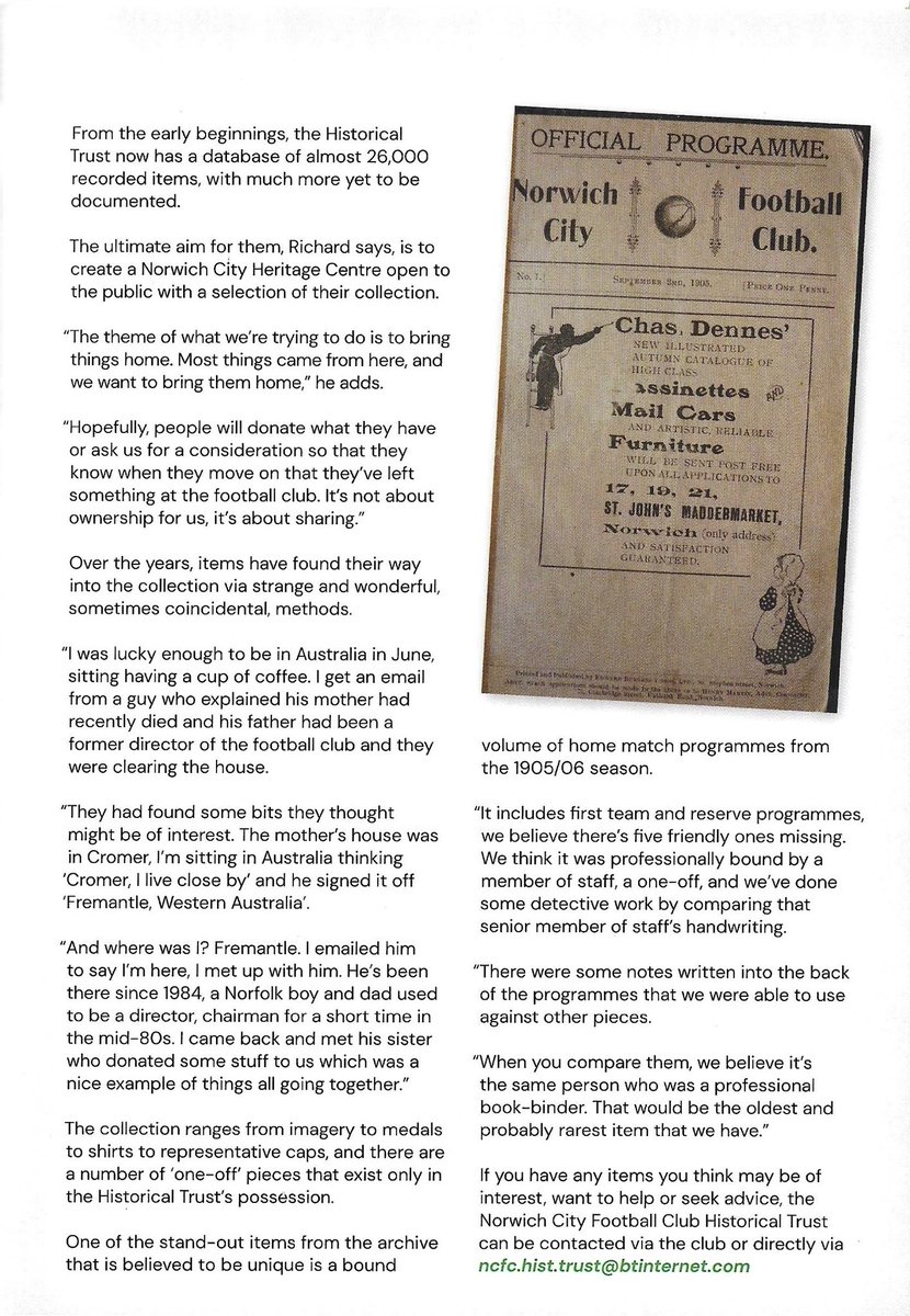 The Norwich City Football Club Historical Trust tweet media