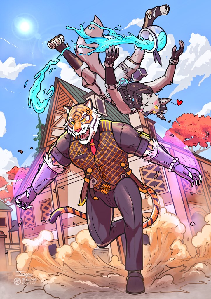 Oscar: "Out of my way, mutt! Another team approaches, one more to perish!" 😈
Meanwhile, Wendell found something rather mythical ;3

Oscar x Wendell Fanart