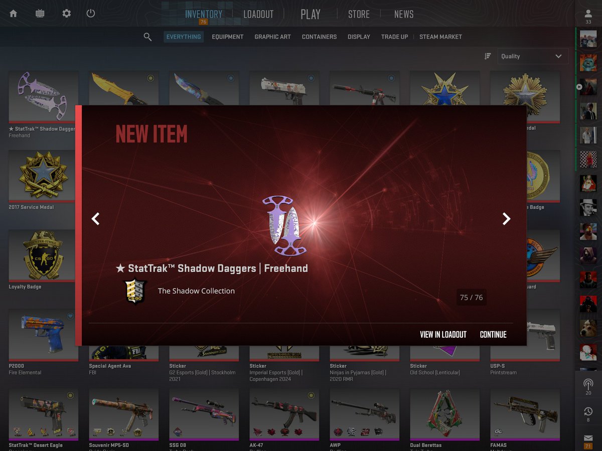 Slamsawtf's tweet photo. Still Buying CS2 Skins up to 90% BUFF💸 

Crypto/Revolut/Swish💱

RT and reply with your tradelink for a surprise!😎 https://t.co/OvdMnxbsgX