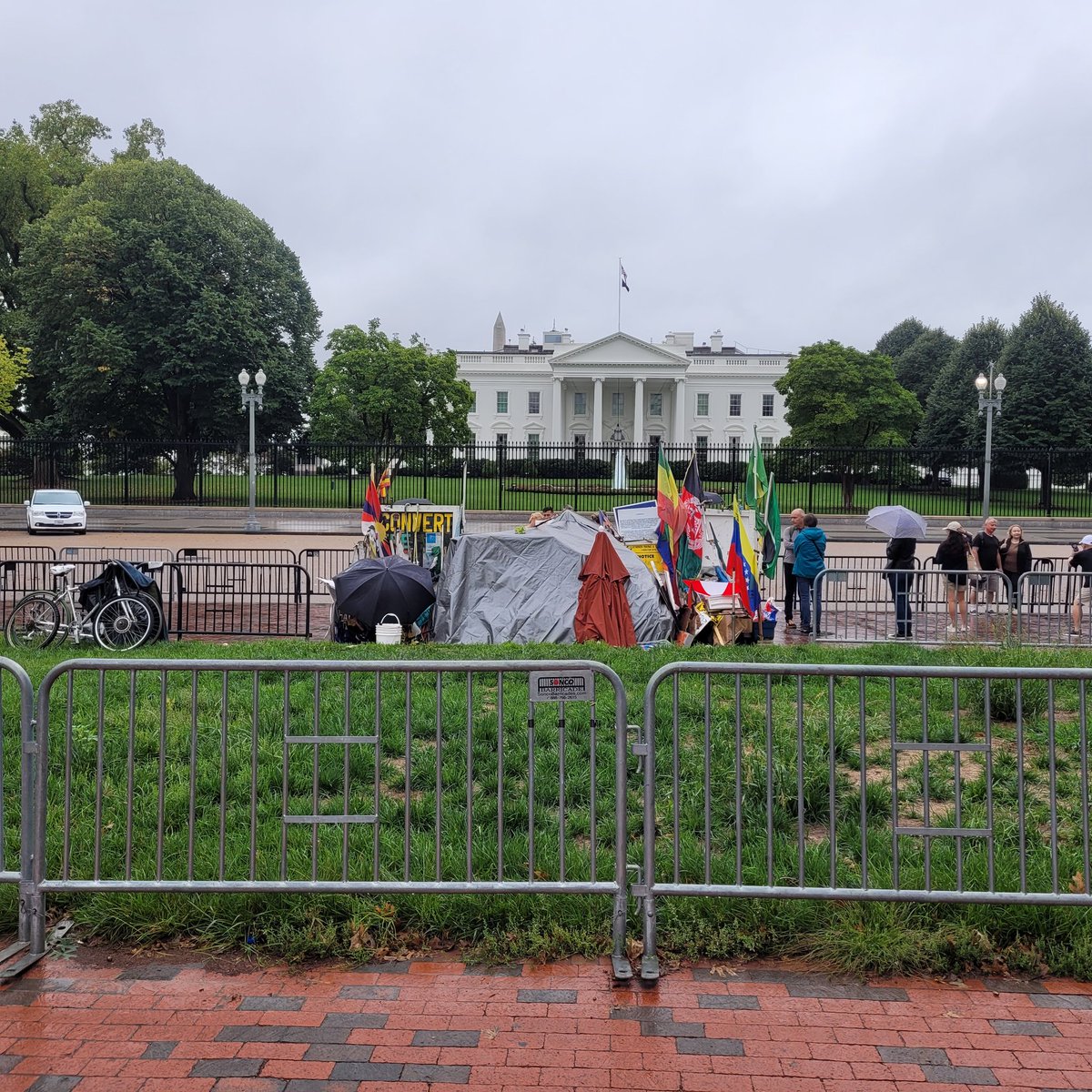 An intersting day to be in DC but I brought the British drizzle