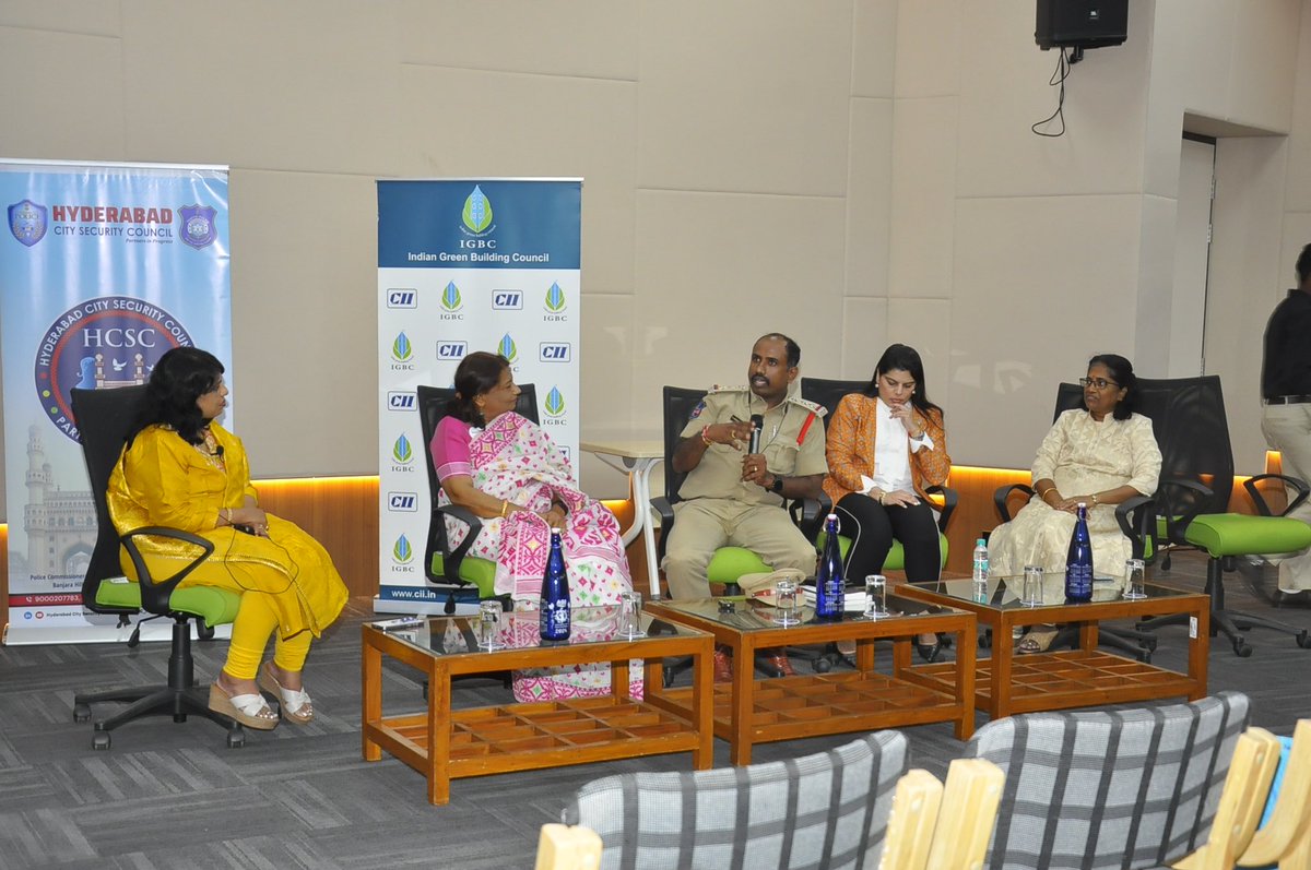 Women Safety Wing, Telangana Police (@tg_womensafety) on Twitter photo With the guidance of <a href="/Shikhagoel_IPS/">Shikha Goel, IPS</a>, DGP #WomenSafetyWing’s #Sahas team, ASP A Laxmi, DSP Shekhar R & Insp. Sathyanarayana attended <a href="/HCSC_Hyd/">Hyderabad City Security Council</a> conference. Team discussed #POSHAct & its effective implementation & shared insights on Sahas initiative for creating safer workplaces. With the guidance of <a href="/Shikhagoel_IPS/">Shikha Goel, IPS</a>, DGP #WomenSafetyWing’s #Sahas team, ASP A Laxmi, DSP Shekhar R & Insp. Sathyanarayana attended <a href="/HCSC_Hyd/">Hyderabad City Security Council</a> conference. Team discussed #POSHAct & its effective implementation & shared insights on Sahas initiative for creating safer workplaces.