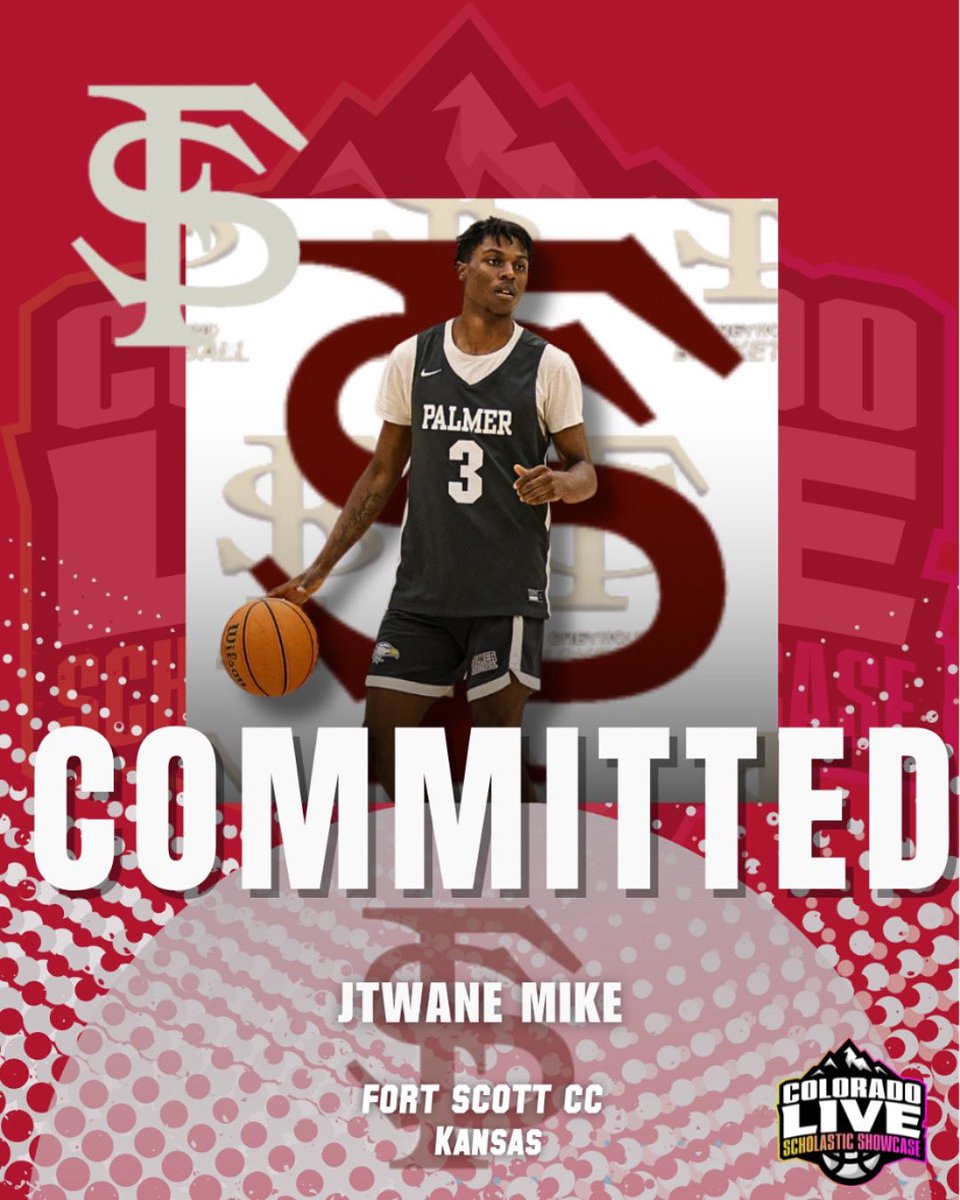 COLORADO LIVE Scholastic Showcase (@coloradolive_ss) on Twitter photo COMMITTED ♥️🤍
Congratulations to <a href="/jtwane_mike3/">Jtwane Mike</a>
on your commitment to Fort Scott CC MBB to continue your academic and athletic career.
💯 COLORADO LIVE BALLER 🏔️🏀
#ColoradoLiveShowcase
#ColoradoHoops
#ColoradoAthlete
#HighSchoolHoops
#ColoradoLiveBaller COMMITTED ♥️🤍
Congratulations to <a href="/jtwane_mike3/">Jtwane Mike</a>
on your commitment to Fort Scott CC MBB to continue your academic and athletic career.
💯 COLORADO LIVE BALLER 🏔️🏀
#ColoradoLiveShowcase
#ColoradoHoops
#ColoradoAthlete
#HighSchoolHoops
#ColoradoLiveBaller
