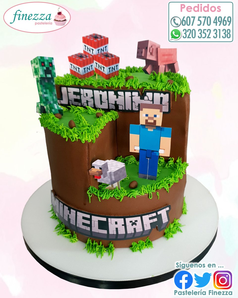 pastelfinezza's tweet photo. Feliz Cumpleaños Jerónimo!
 
#PasteleriaFinezza #CelebraConFinezza #Cumpleaños #HappyBirthday #Ponque #PonqueAlto #Torta #Cake #CakeMinecraft #MinecraftCake #Minecraft #Jeronimo https://t.co/4n53WtnexJ
