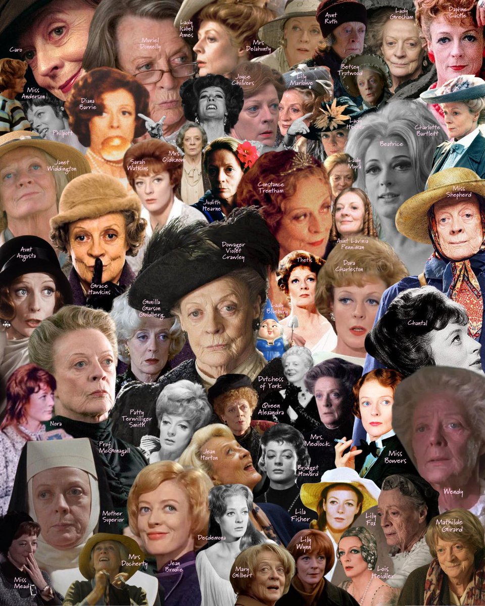 Every single iconic character. Only one ICON.

RIP Dame Maggie Smith 🕊️
Thank you for your influence on the storytellers we are today.

#MaggieSmith #RIPDameMaggieSmith #DameMaggieSmith #RIPMaggieSmith #ProfesoraMcGonagall #VioletCrawley