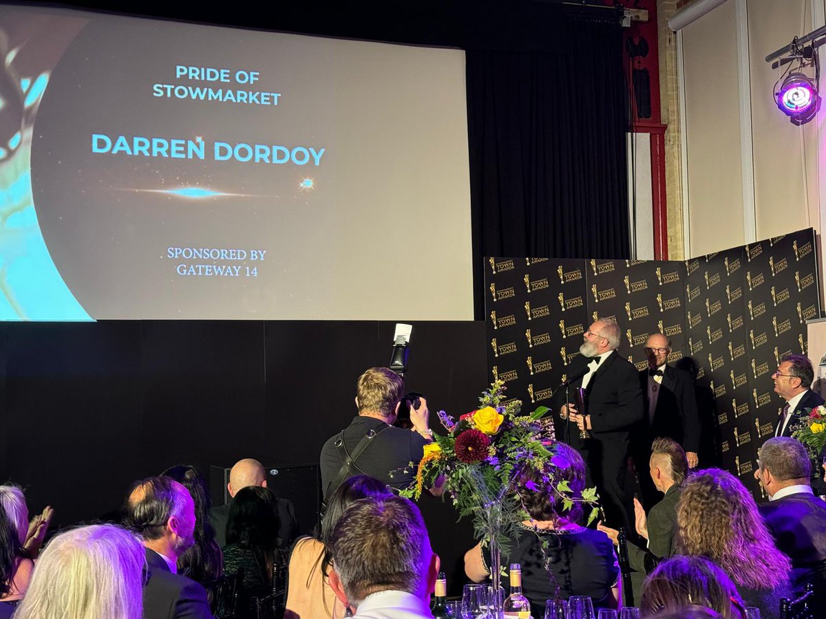 A massive congratulations to our Visitor Services Officer Darren, who was tonight crowned Pride of Stowmarket at the <a href="/StowmarketTC/">Stowmarket Town Council</a> awards. A very well deserved award for someone who is a highlight of many a visit to the museum!