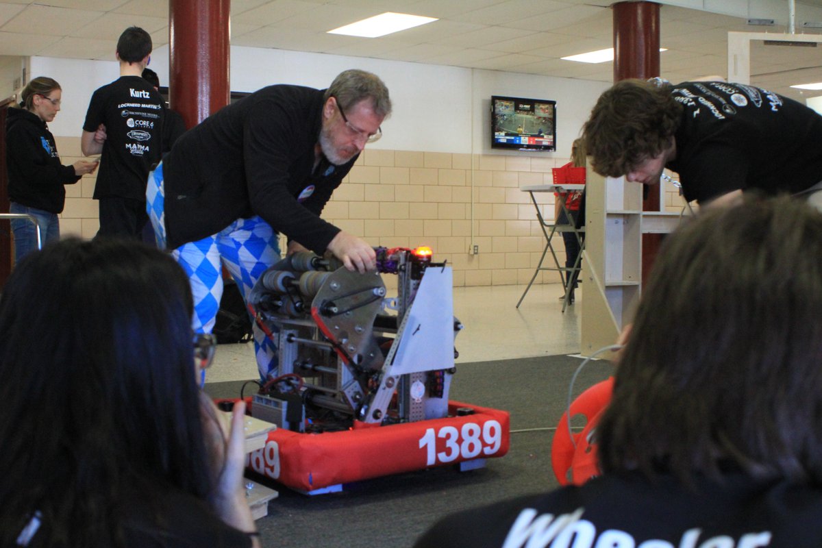 team1389's tweet photo. Walt Whitman's Team 1389  is ready to Crescendo tomorrow @ the Chesapeake Robotics Icebreaker! @FIRSTChesapeake @FIRSTweets Let's go Vikes! #STEM #robots4everyone https://t.co/59Nz9RlELi