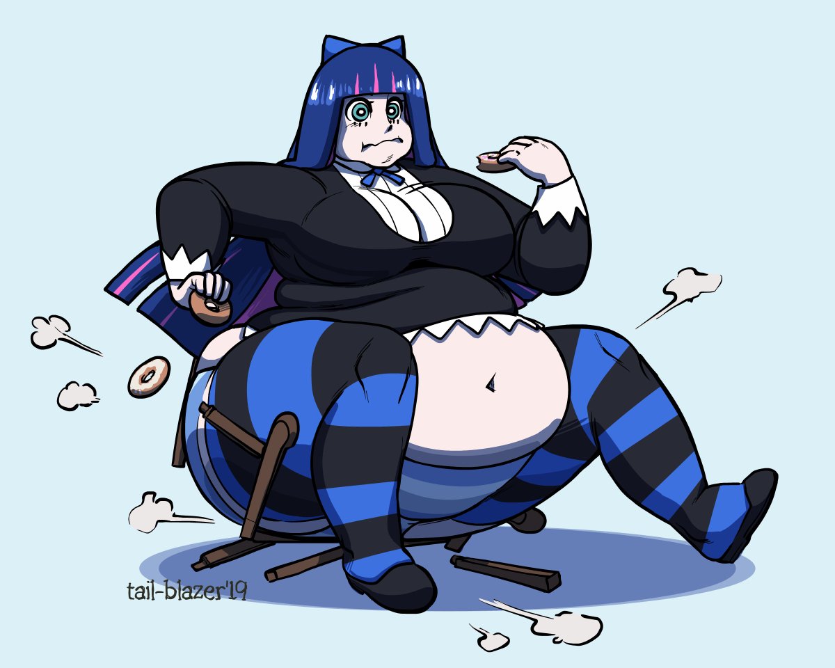 FatSweetAddict's tweet image. CRUSH!

The chair broke thanks to that FAT ass of hers, that made the goth stop with her daily sweet munching.

&quot;HMPH?!&quot;