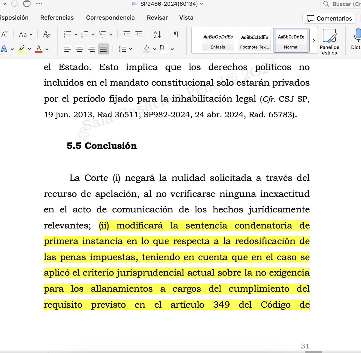Doctrina probable 2/3. “ tres decisiones uniformes dadas por la Corte Suprema de Justicia , como tribunal de casación, sobre un mismo punto de derecho, constituyen doctrina probable”