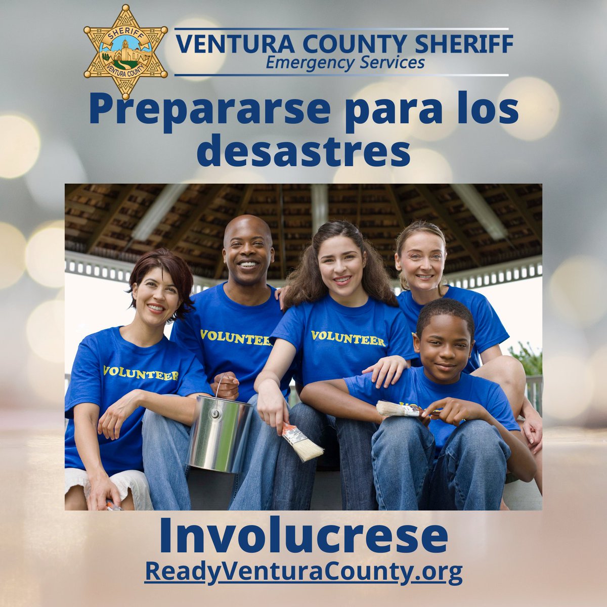 VENTURASHERIFF's tweet image. Preparing for disasters take a whole community. Find out more at ReadyVenturaCounty.org. 
...
La preparación para los desastres requiere de toda una comunidad. Obtenga más información en .
#StartAConversation #VCOES #VCSheriff #prepare
@CountyVentura