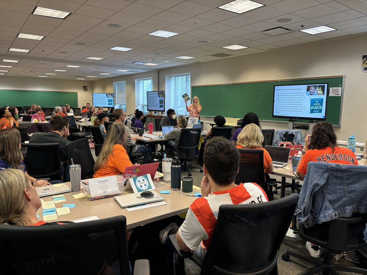 PeregoyBCPS's tweet photo. A great day of learning for CTs focusing on engaging in courageous conversations, using the CCR compass, and goal-setting with clients. And a huge thank you to Carla Simons for presenting the MSDE updates for licensure. #TeamBCPS @bcps_par @DrMRogersBCPS @liz_berquist @megpshay https://t.co/XTjytoify1