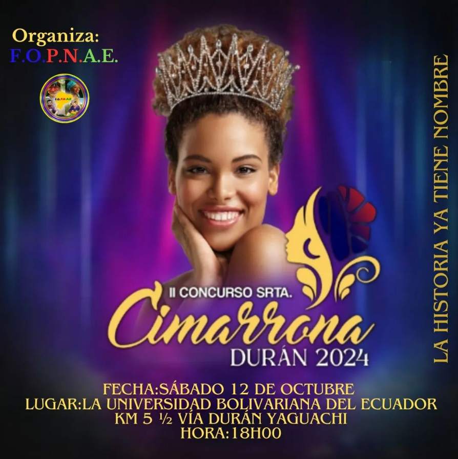 De lujo! 
Nos visitaron en la <a href="/UbeEcuador/">UBE | Universidad Bolivariana Del Ecuador</a> las candidatas a señorita #Cimarrona #Durán 2024 <a href="/Fopnae_Ec/">FOPNAE</a> 

Un derroche de #belleza

<a href="/afropresencia/">AfroPresencia.org</a> <a href="/DonNazaQ/">Juan Nazareno Quiñonez</a> <a href="/don_agui74/">Edgardo Aguilar 🗣🎙🎶✍🏾</a> <a href="/Fopnae_Ec/">FOPNAE</a> <a href="/soycimarrona/">CIMARRONA</a> <a href="/PuebloNegroEC/">Pueblo Negro Contigo</a> <a href="/SbastienMlires1/">Sébastien Mélières</a> <a href="/PatoCornejo/">Patricio Cornejo</a> <a href="/NelsonTubay/">Nelson Tubay</a> <a href="/Expresoec/">Diario Expreso</a> <a href="/eluniversocom/">El Universo</a>