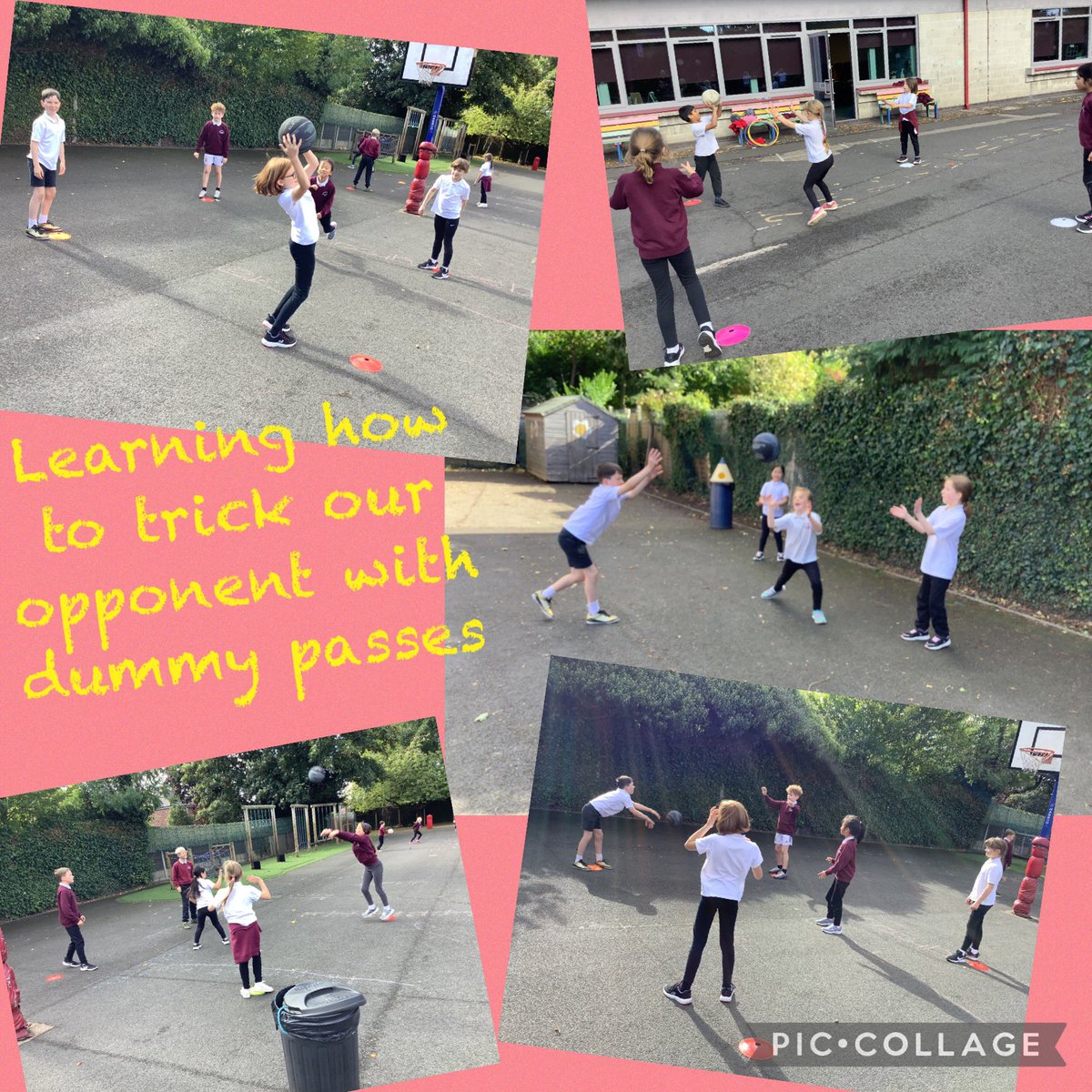 TyntesfieldMB's tweet photo. In PE, trying to trick our opponents with feint, dummy and pretend passes to pass the ball to our teammates. https://t.co/CpcCLbGL71