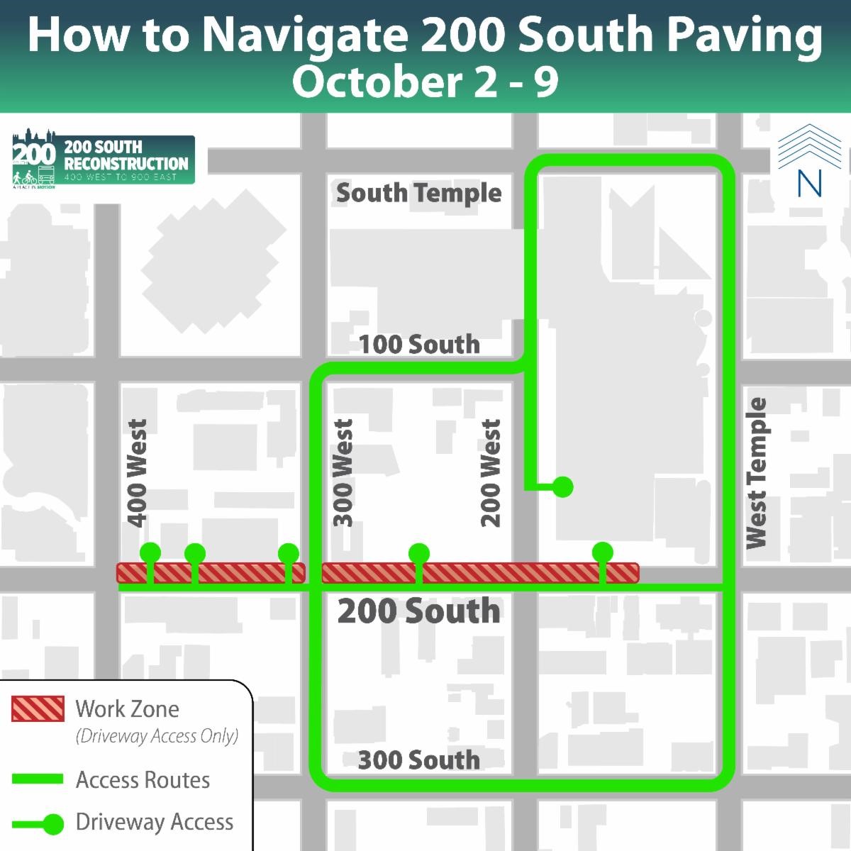 slcmoves's tweet image. 🚧 Paving Alert! 🚧
200 S (State St to Main St) closed Tue 10/1-Wed 10/2 for fresh asphalt. Detours via 100 S &amp;amp; 300 S. Starting Wed 10/2-Tue 10/7, lanes shift between 150 W-400 W. No north/south travel at 200 W &amp;amp; 200 S. Business access open, but expect short delays. 🚗💥 #200S