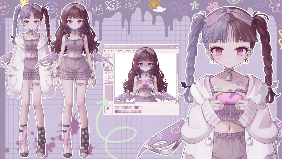 MaimeMeow's tweet photo. Meowdy~

Maime the vampire here, I finally decided to make some ref sheets!

♡Linkies:
https://t.co/JyYbouaxLq

♡Art  Tags:
#maimebat #maiminx

♡ママ: 
iga_happiness

#Vtubers | #VtuberEN https://t.co/YOct3HI9Dn
