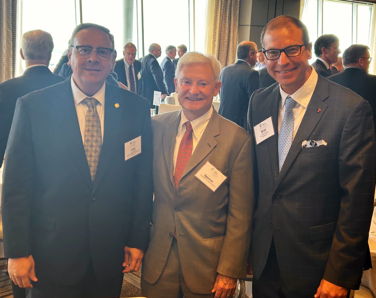 Today, we heard from Federal Reserve Governor Michelle Bowmans. Pictured along with my friends Congressman Spencer Bachus and Brad Bolton. Thanks to the Alabama Bankers Association for hosting ! <a href="/federalreserve/">Federal Reserve</a> <a href="/ALBankers/">Alabama Bankers</a>
