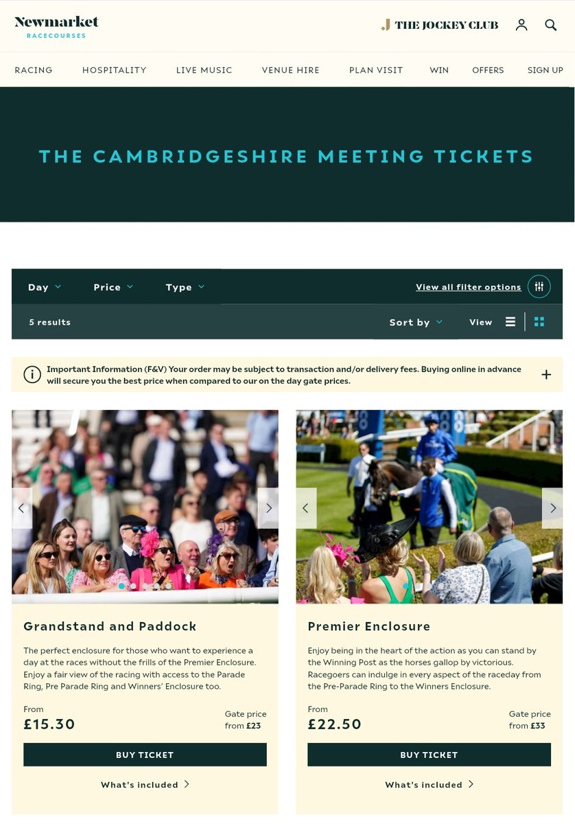 racingblogger's tweet photo. Fair play to @NewmarketRace the ticket prices for a meeting with 2 x G1's and a fantastic 30 runner Handicap are brilliant.

I just paid £25 for the Premier Enclosure, which is tremendous value! 👏 https://t.co/1lbypMq5Xb